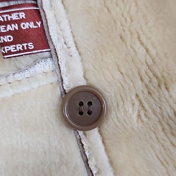 Vintage Cabin Core Leather P.B.D. Coat Shearling Rancher Marlboro - Picture 10 of 16